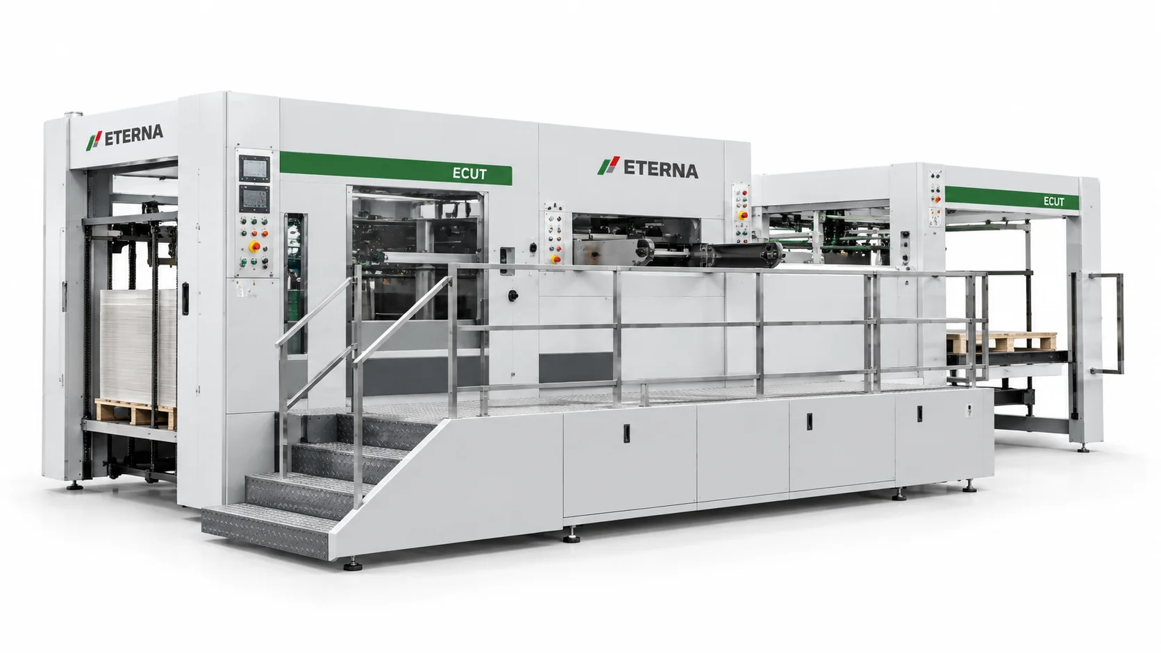 ETERNA ECUT automatic flatbed die cutting machine