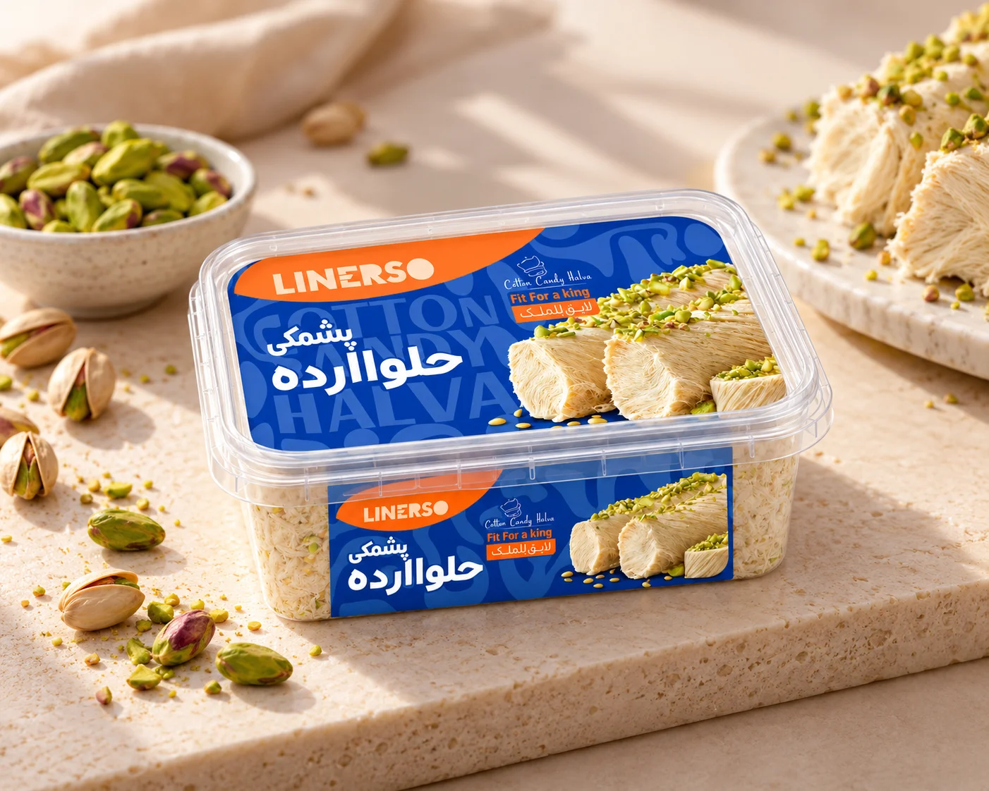 حلوا ارده پشمکی لینرسو